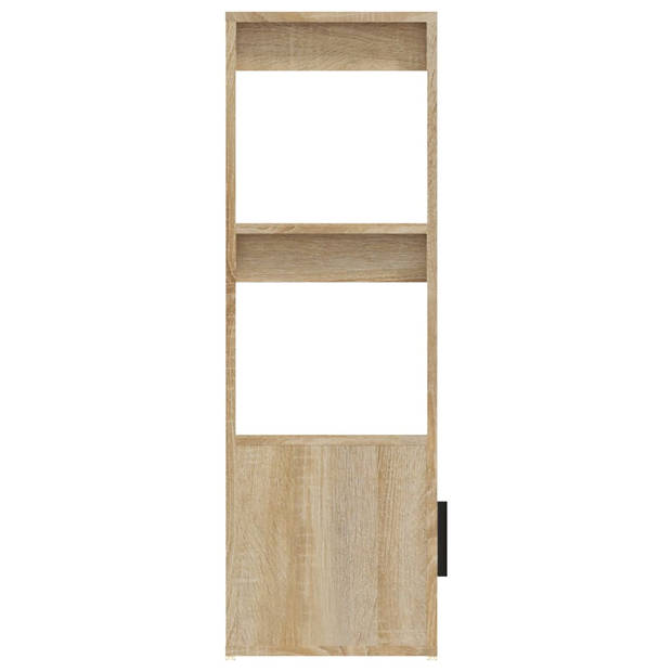 The Living Store Dressoir Boekenkast - Eiken - 80 x 30 x 90 cm