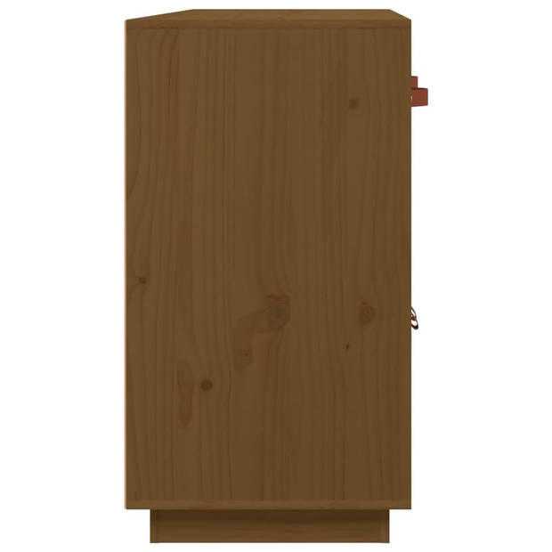 The Living Store Houten Dressoir - Massief Grenenhout - 98.5 x 40 x 75 cm - Honingbruin