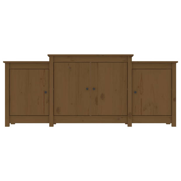 The Living Store Dressoir Grenenhout - 164 x 37 x 68 cm - Honingbruin