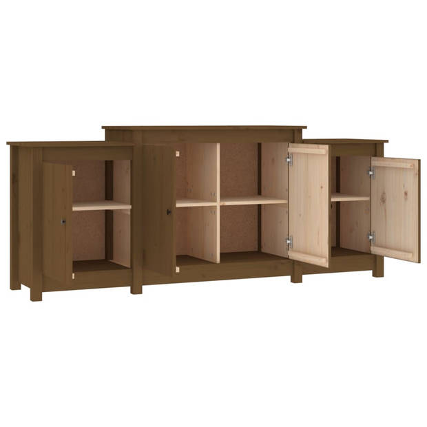 The Living Store Dressoir Grenenhout - 164 x 37 x 68 cm - Honingbruin