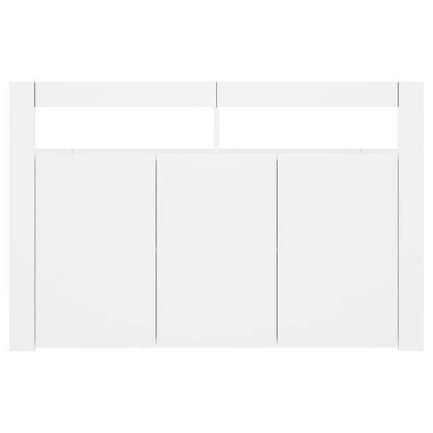 vidaXL Dressoir met LED-verlichting 115,5x30x75 cm wit