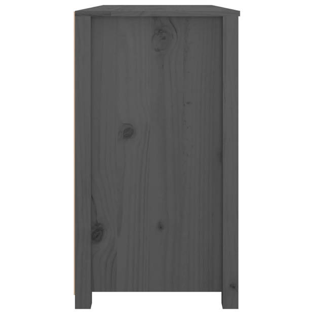 The Living Store Dressoir - Grenenhout - 100 x 40 x 72 cm - Grijs