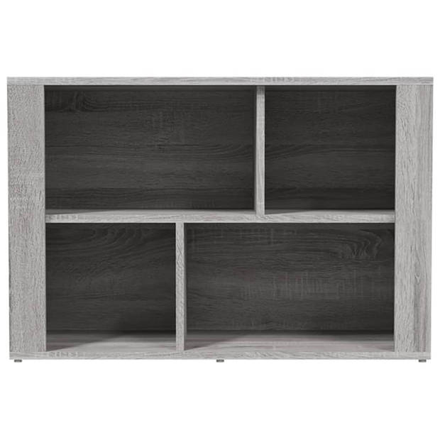 vidaXL Dressoir 80x30x54 cm bewerkt hout grijs sonoma eikenkleurig