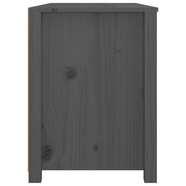 The Living Store Grenen Dressoir - Grijs - 100 x 40 x 54 cm - Met opbergruimte