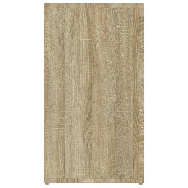 vidaXL Dressoir 100x33x59,5 cm bewerkt hout sonoma eikenkleurig