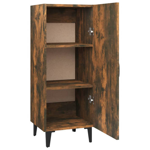 The Living Store Dressoir - Gerookt eiken - 34.5 x 34 x 90 cm - Praktisch en trendy