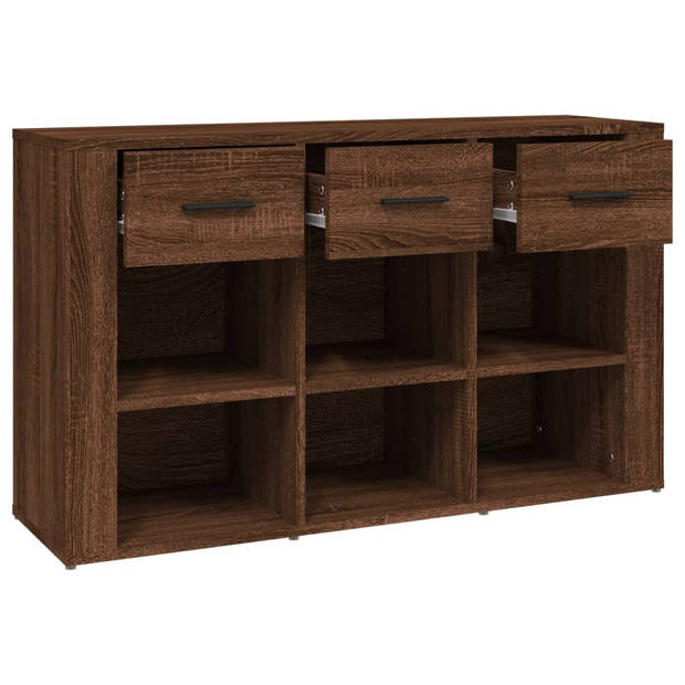 The Living Store Dressoir Bruineiken 100 x 30 x 59.5 cm - Tijdloos - Stevig - Voldoende opbergruimte