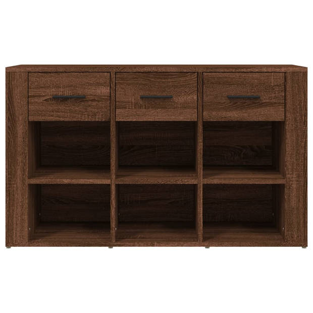 The Living Store Dressoir Bruineiken 100 x 30 x 59.5 cm - Tijdloos - Stevig - Voldoende opbergruimte