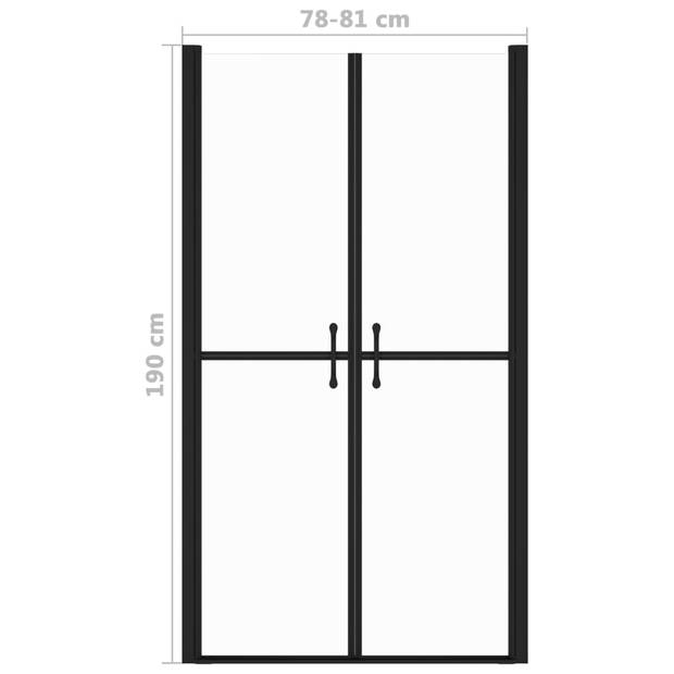 vidaXL Douchedeur (78-81)x190 cm ESG transparant