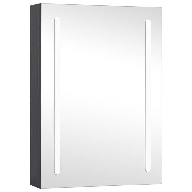 vidaXL Badkamerkast met spiegel en LED 50x13x70 cm