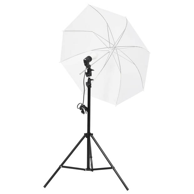 vidaXL Fotostudioset met verlichtingsset, achtergrond en reflector