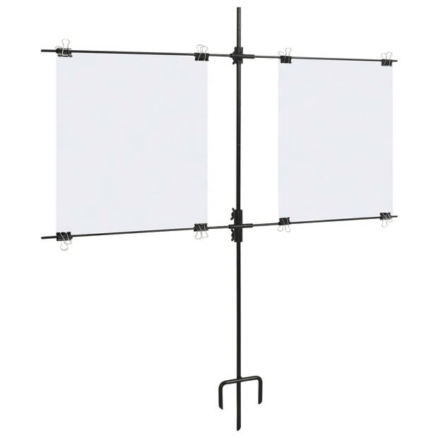 vidaXL Targetkaartstandaard met schietkaarten 78x76 cm staal