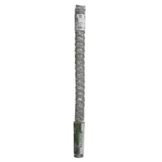 Schermgaas - groen - geplastificeerd staal - 50 x 1000 cm - zeskantig maaswijdte 25 x 25 mm - Gaas
