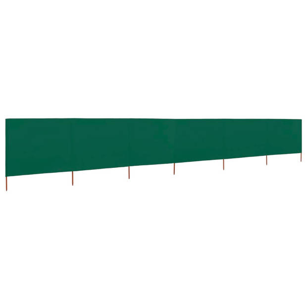 vidaXL Windscherm 6-panelen 800x160 cm stof groen