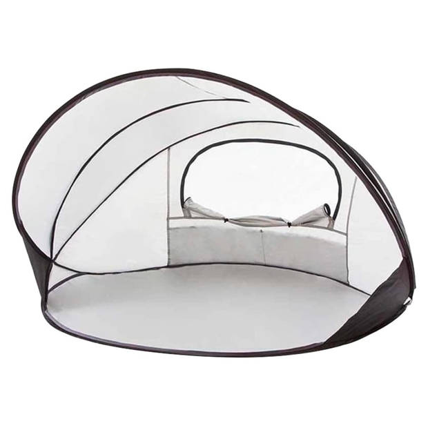 DERYAN Strandtent XXL pop-up 155x133x95 cm zilverkleurig