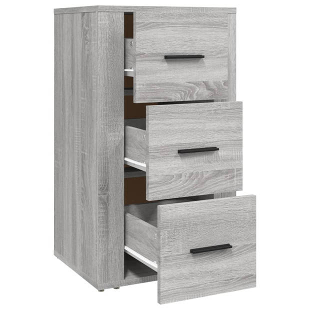 The Living Store Dressoir - Grijs Sonoma Eiken - 40x33x70 cm - Duurzaam bewerkt hout