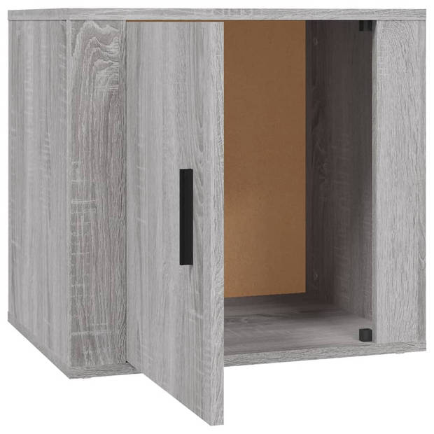 vidaXL Nachtkastjes 2 st 50x39x47 cm grijs sonoma eikenkleurig