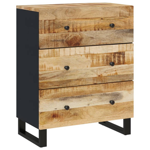 The Living Store Dressoir - Mangohout - 60 x 33 x 75 cm - Opbergruimte - Stevig blad