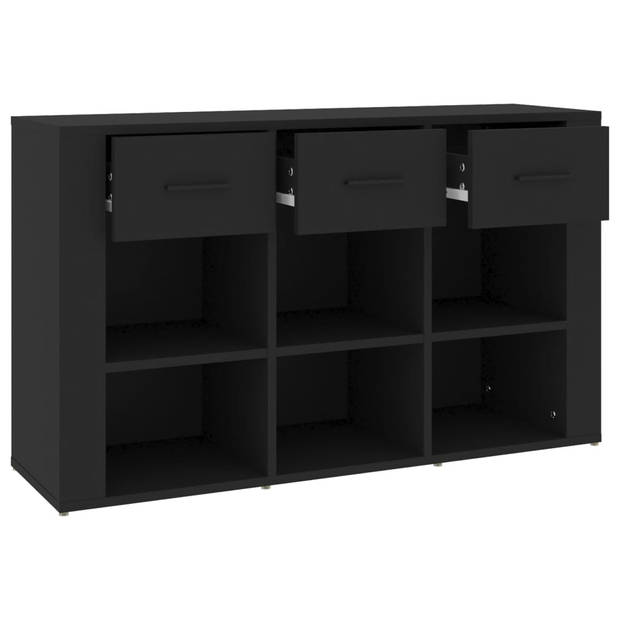 The Living Store Dressoir Klassieke - Bijzetkast - 100x30x59.5cm - Stevig bewerkt hout