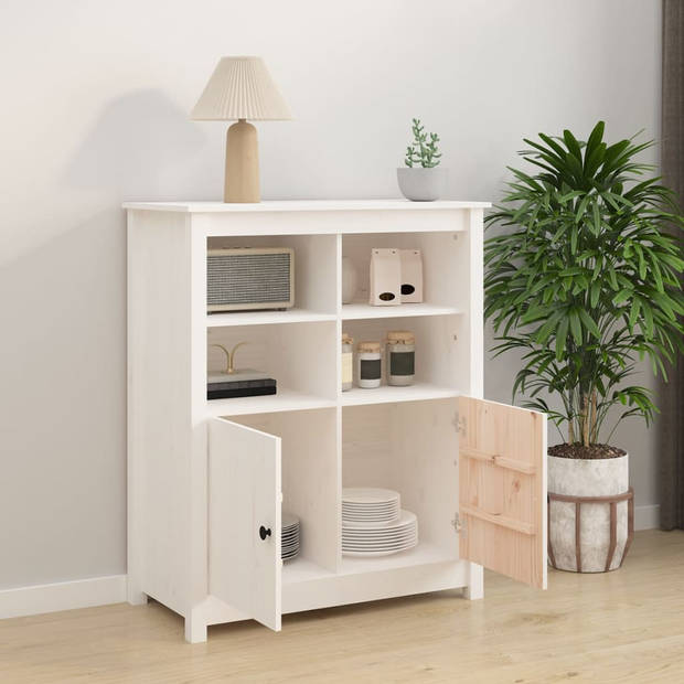 The Living Store Dressoir Landelijke Stijl - 83x41.5x100 cm - Massief grenenhout