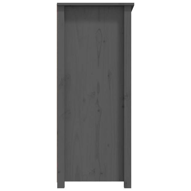 The Living Store Dressoir Landelijke Stijl - 83 x 41.5 x 100 cm - Massief Grenenhout - Grijs