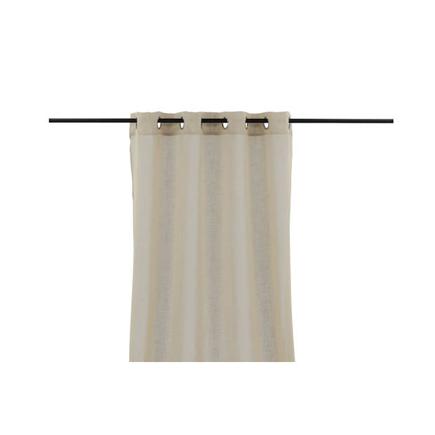 2 x Kaya grodijn 1 st. met ringen 240x140cm beige.