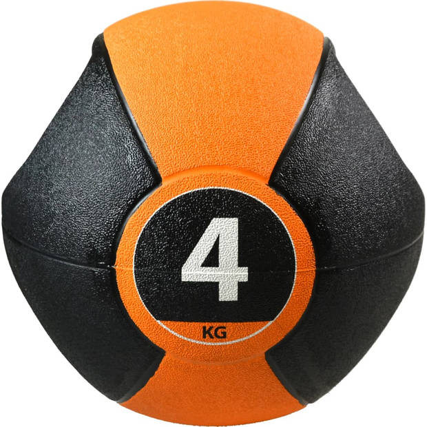 Pure2Improve Medicijnbal met handvatten 4 kg oranje