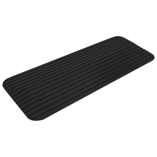 vidaXL Drempelhulp 110x21x2,5 cm rubber