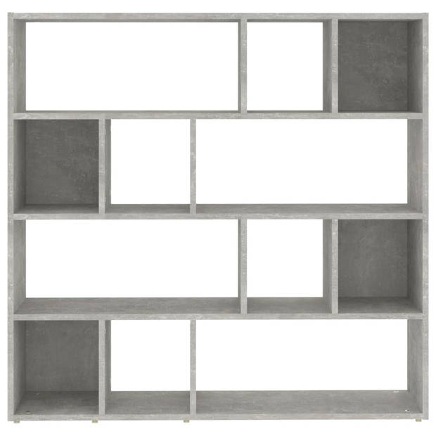 vidaXL Boekenkast/kamerscherm 105x24x102 cm betongrijs