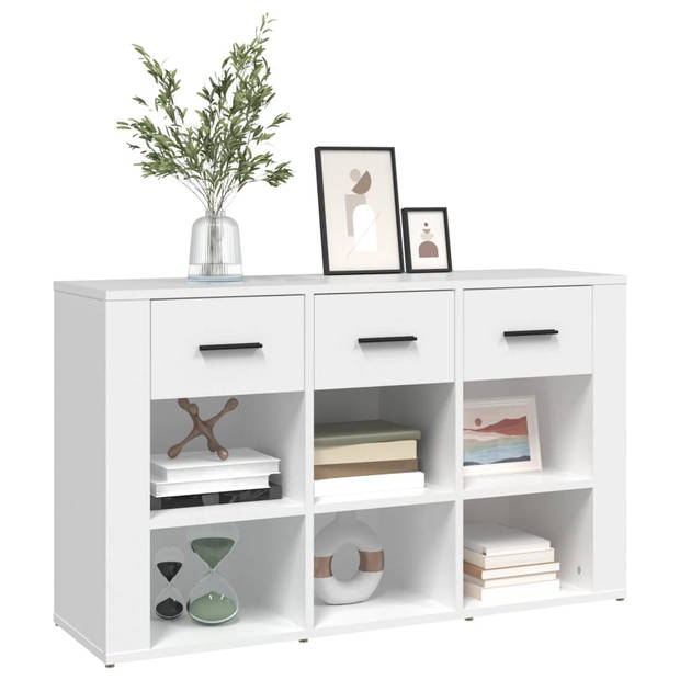 The Living Store Dressoir - Klassiek - Bijzetkast - 100 x 30 x 59.5 cm - Wit