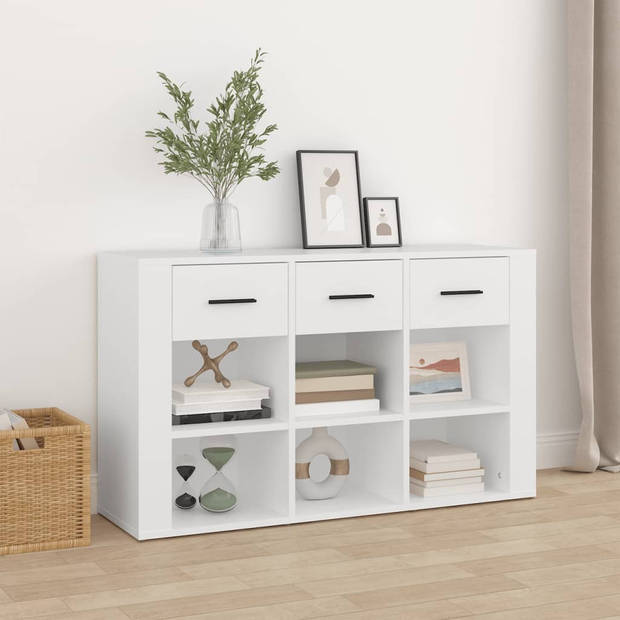 The Living Store Dressoir - Klassiek - Bijzetkast - 100 x 30 x 59.5 cm - Wit