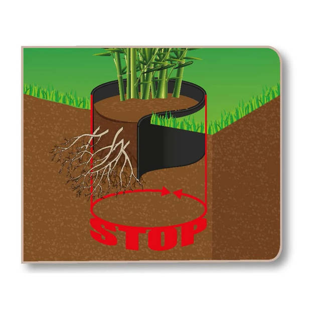Anti-root wortelbescherming HDPE 1,5mm 0,70x5m 1000 g/m2
