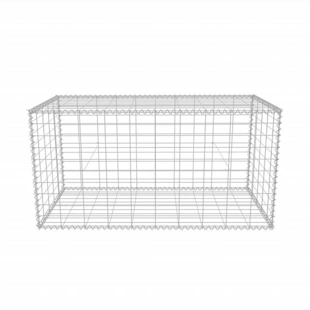 vidaXL Gabion mand 100x50x50 cm gegalvaniseerd staal