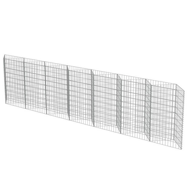 vidaXL Gabion mand 450x30x100 cm gegalvaniseerd staal