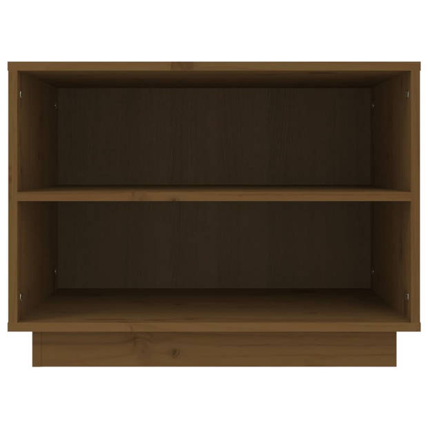 The Living Store Schoenenkast - Houten - 60 x 34 x 45 cm - Honingbruin