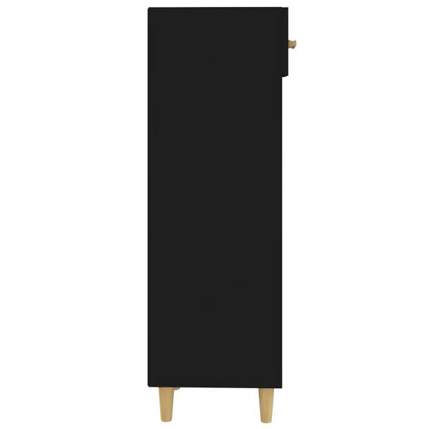 vidaXL Schoenenkast 30x35x105 cm bewerkt hout zwart