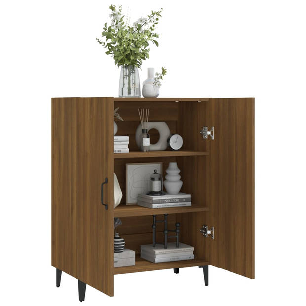 The Living Store Dressoir Modern - 70 x 34 x 90 cm - Bruineiken hout