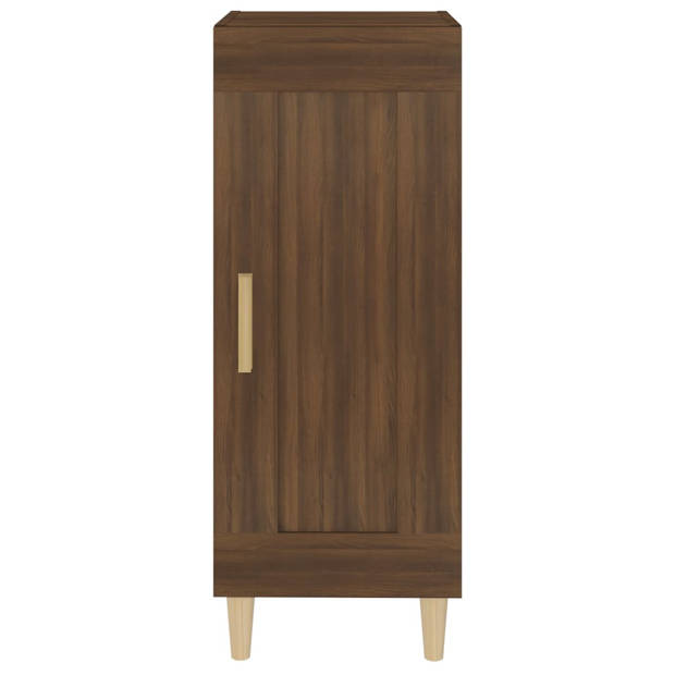 vidaXL Dressoir 34,5x34x90 cm bewerkt hout bruin eikenkleur