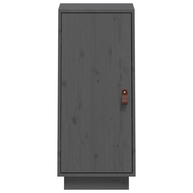 The Living Store Dressoir Grey Pine - 34 x 40 x 75 cm - Massief grenenhout - 3 vakken - deur