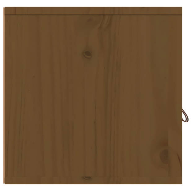 The Living Store Wandkast - Honingbruin - 60 x 30 x 30 cm - Massief grenenhout