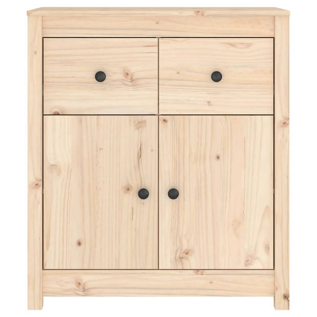 The Living Store Dressoir Massief Grenenhout - 70 x 35 x 80 cm - Opbergruimte - Stevig Blad