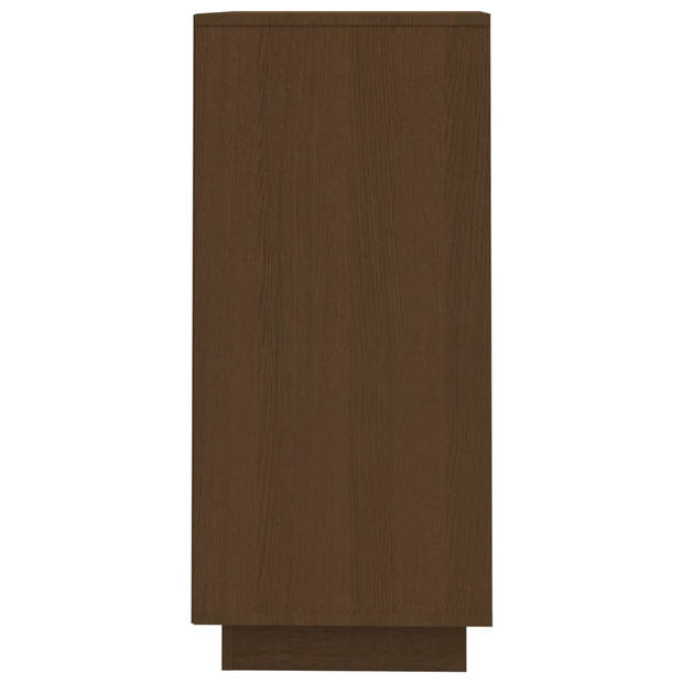 vidaXL Dressoir 60x34x75 cm massief grenenhout honingbruin