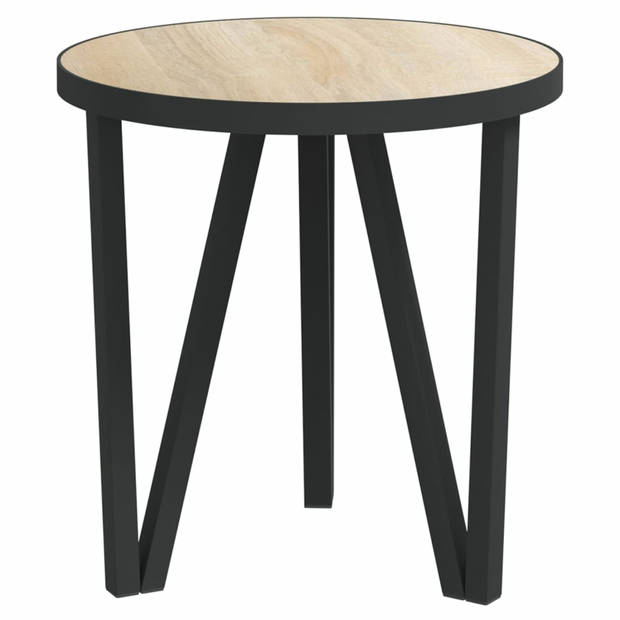 vidaXL Salontafel Ø35 cm MDF sonoma eikenkleurig