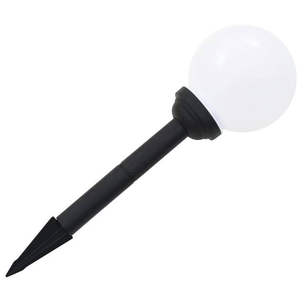 vidaXL LED-solarlampen rond 15 cm RGB 4 st