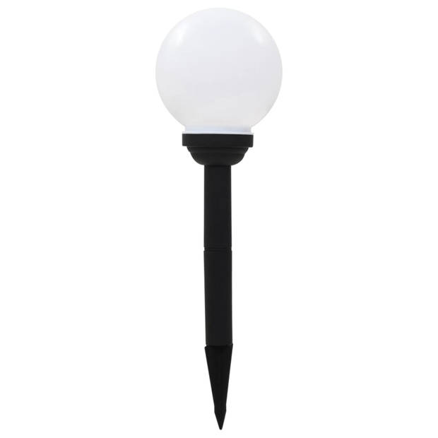 vidaXL LED-solarlampen rond 15 cm RGB 4 st