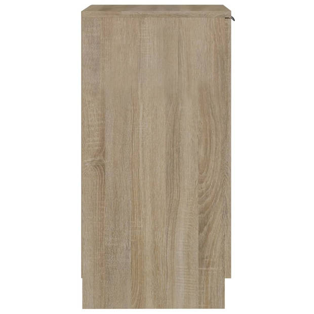 vidaXL Schoenenkast 30x35x70 cm bewerkt hout sonoma eikenkleurig