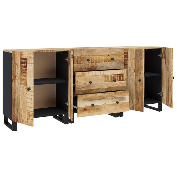 The Living Store Dressoir - Mangohout - 60 x 33 x 75 cm - Opbergruimte - Stevig blad