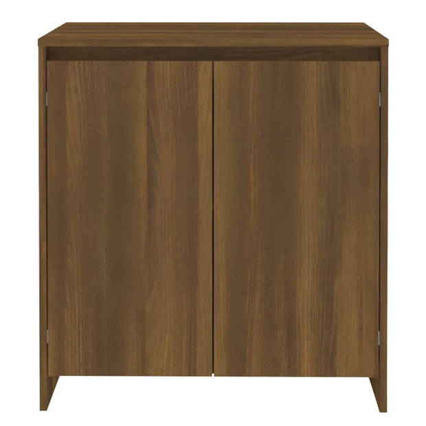 vidaXL Dressoir 70x41x75 cm bewerkt hout bruin eikenkleur