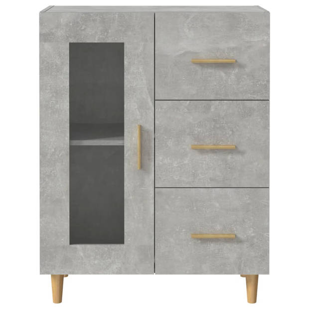 The Living Store Dressoir - Betongrijs - 69.5 x 34 x 90 cm