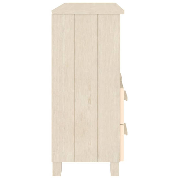 The Living Store HAMAR Dressoir - 85x35x80 cm - Honingbruin - Massief grenenhout